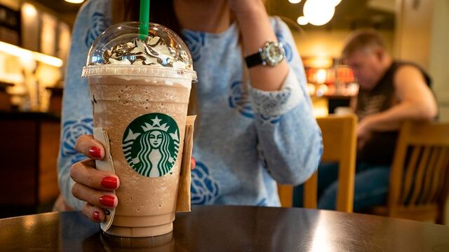 Receta para recrear el Frappuccino de Starbucks en casa.