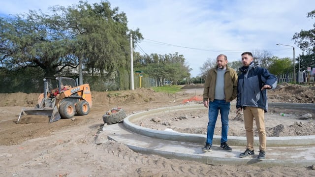 Obra rotonda San Martín y Perón Arroyito
