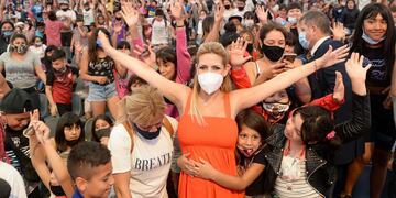 Fabiola Yáñez realizó en Tecnópolis el cierre de año de la Fundación Banco Nación