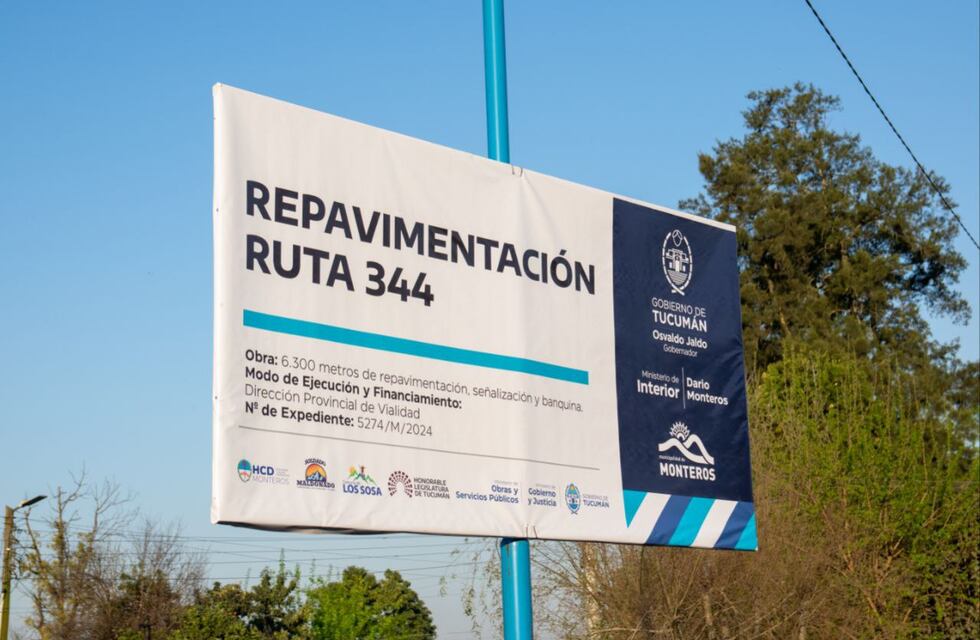 Repavimentación de la Ruta 344: seguridad y conectividad