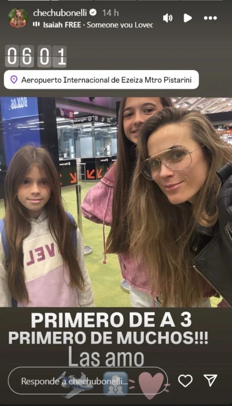 Chechu Bonelli a través de su Instagram.