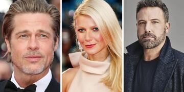 Brad Pitt, Gwyneth Paltrow y Ben Affleck.