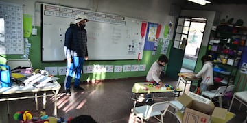 Volvieron las clases presenciales para nivel inicial en Santa Fe (Pedro Castillo/ La Voz)