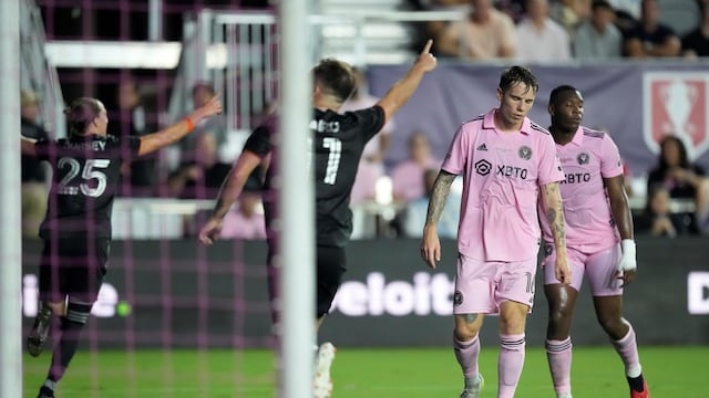 Derrota del equipo de Lionel Messi, el Inter Miami, ante Houston Dynamo en la final de la US Cup. No jugó Lionel Messi. (AP)