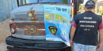 Garupá: detienen a fletero por sustracción de materiales de construcción.