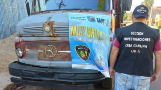 Garupá: detienen a fletero por sustracción de materiales de construcción.