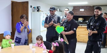 Tolhuin: el Jardín de Infantes Zhioshi visitó a Defensa Civil