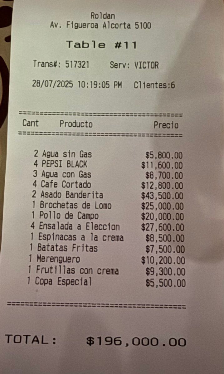 El ticket de Roldán que compartió Maslatón