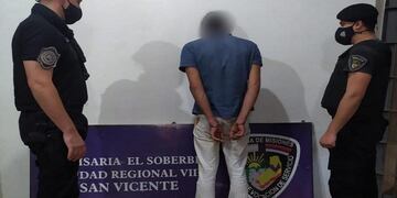 Joven terminó detenido por violencia de género en El Soberbio.