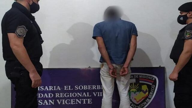 Joven terminó detenido por violencia de género en El Soberbio.