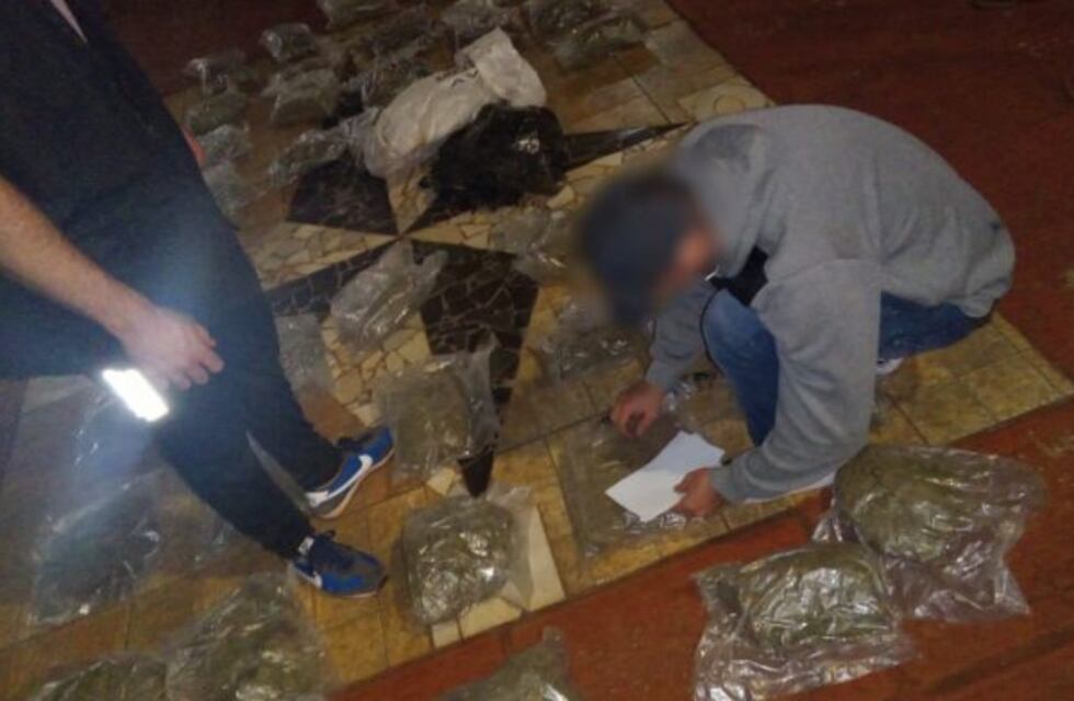 Secuestraron 33 kilogramos de marihuana en Jardín América