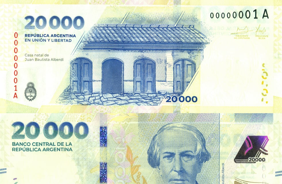 Juan Bautista Alberdi entra en circulación con el billete de 20 mil pesos en Argentina: cómo identificar uno falso