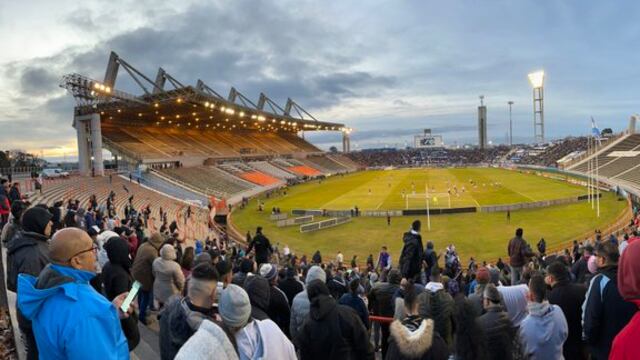 El público de Belgrano en Mar del Plata, como "neutral".