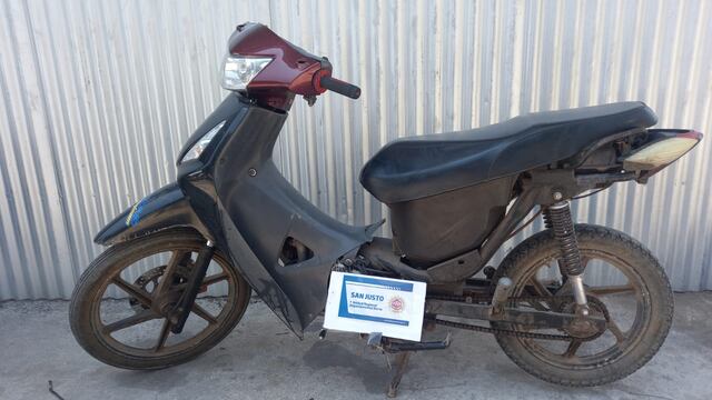 Moto robada en La Curva y recuperada