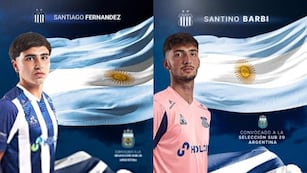 Marcador central y arquero de Talleres, Santiago Fernández y Santino Barbi, respectivamente, irán al Mundial Sub 20.