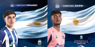 Marcador central y arquero de Talleres, Santiago Fernández y Santino Barbi, respectivamente, irán al Mundial Sub 20.