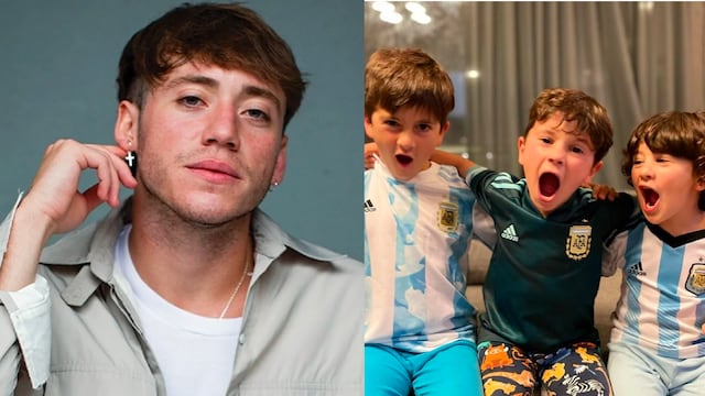Paulo Londra se encontró con los hijos de Lionel Messi y le pidieron una foto.