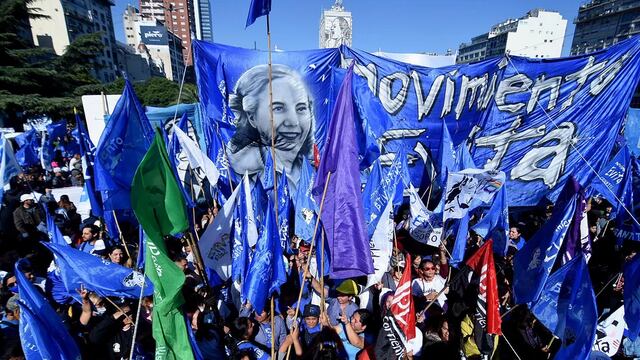 Las organizaciones se movilizaron en el centro porteño.