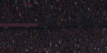 Los sabaleros celebraron a pleno en su regreso a las tribunas del Cementerio de los Elefantes.