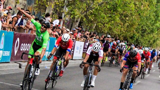 Juan Pablo Dotti fue el ganador de la sexta etapa de la 47° Vuelta de Mendoza. / Gentileza: Luis Rojo Mallea.