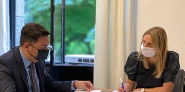 Dialogaron sobre la problemática empresarial y “la necesidad de reactivación del sector desde el trabajo interinstitucional con ideas concretas”.