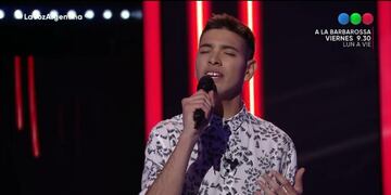 Nicolás Olivieri, el sanjuanino que ingresó a La Voz Argentina tras una audición cuyana.
