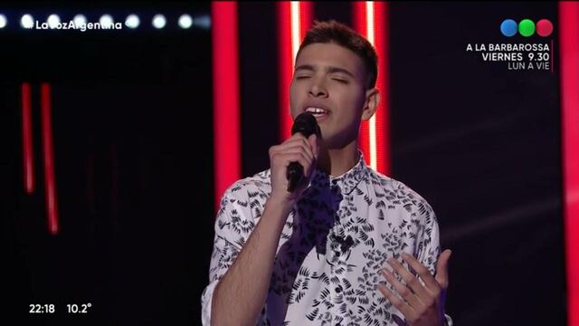 Nicolás Olivieri, el sanjuanino que ingresó a La Voz Argentina tras una audición cuyana.