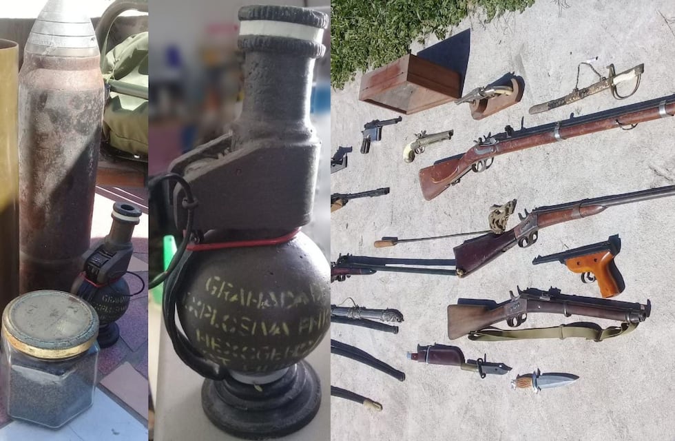 Tenían un arsenal guardado en un depósito de La Calera: su ex pareja lo denunció