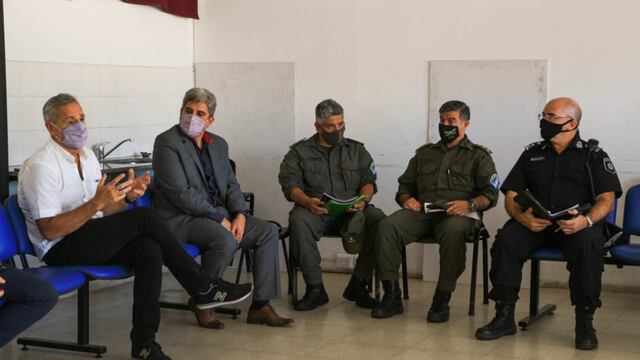 Marcelo Sain en la reunión del Comité de Seguridad (Gobierno de Santa Fe)
