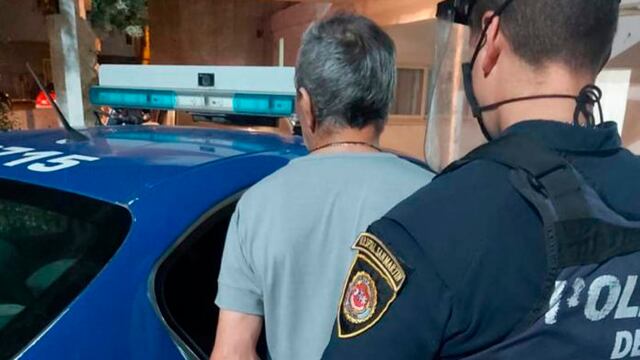Amenazó a su mamá con una cuchilla de carnicero y fue detenido por la Policía.