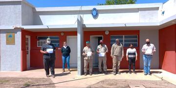 El pasado martes 19 de octubre la Lic. Gabriela Maccario dictó capacitaciones en Higiene y Seguridad en el Trabajo en las localidades de Sarmiento y Galisteo.