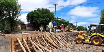 Posadas: avanzan las obras sobre la avenida Martín Fierro