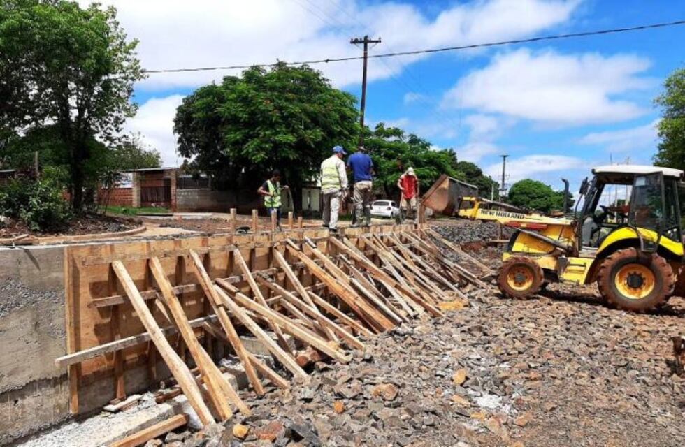 Posadas: avanzan las obras sobre la avenida Martín Fierro