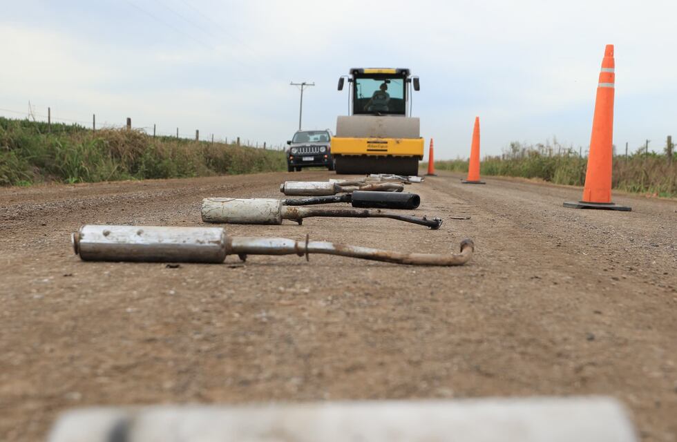 Destruyeron escapes de motos antirreglamentarios