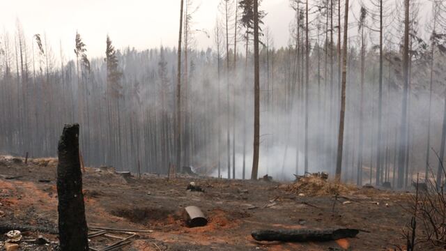 Incendio en la Patagonia.