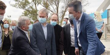 Juan Schiaretti inauguró la obra de saneamiento en Arroyito