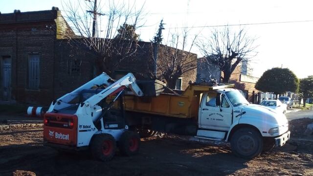 Trabajos de obras Públicas en Tres Arroyos