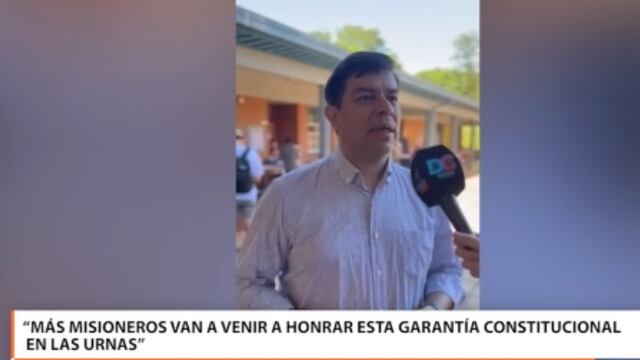 Balotaje 2023: Horacio Martínez, presidente del HCD, votó en Posadas.