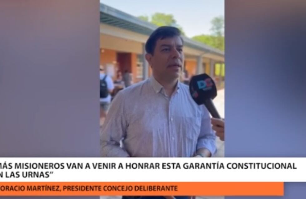Balotaje 2023: Horacio Martínez, presidente del HCD, votó en Posadas