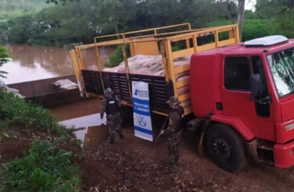 El Soberbio: incautan contrabando de soja