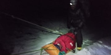 Rescate en el Aconcagua. Imagen de Archivo