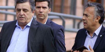 Negri y Cornejo, dos de los referentes en Diputados de Juntos por el Cambio. (Archivo)