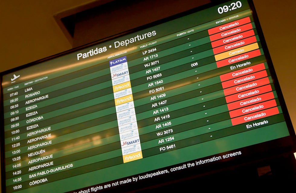 Paro General en Argentina: qué va a pasar con los vuelos este jueves 9 de mayo