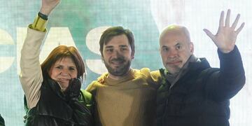 Patricia Bullrich y Horacio Rodríguez Larreta festejaron la victoria de Ignacio Torres en Chubut.