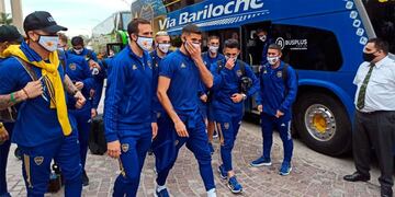 El plantel de Boca está en Santiago del Estero.
