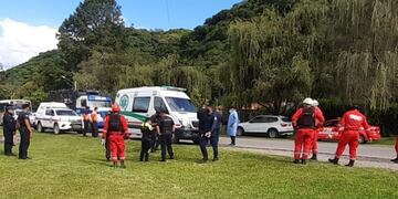 Unidades de la Policía de Jujuy, en acción.