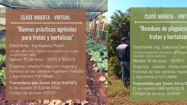 Las charlas son gratuitas.