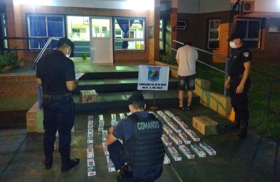 Secuestraron cigarrillos de contrabando en 25 de Mayo