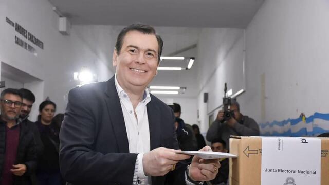 Gerardo Zamora, gobernador de Santiago del Estero, emitió su voto en las PASO 2023.