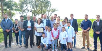 Perotti inauguró el corredor productivo Angélica - San Mariano - San Vicente